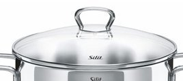 Silit Glasdeckel mit Metallgriff der Serie Style - Durchmesser 20 cm