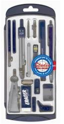 Koh-I-Noor HD8216 Zirkel Set, 16 teilig, Farblich sortiert