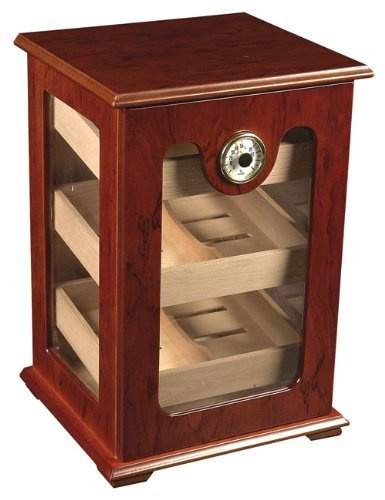 150 ct Cigar HUMIDOR - BURL Wood Great Display Show CASE