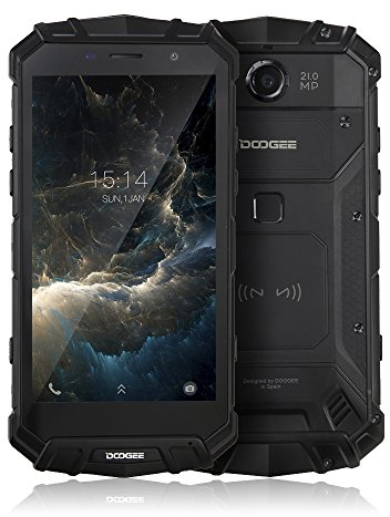 DOOGEE S60 Teléfono Inteligente 5.2 Android 7.0 6 GB de RAM + 64 GB de ROM IP68 Impermeable Cámara de 21MP Helio P25 Octacore 2,5 GHz 5580mAh Soporte de Huellas Dactilares
