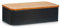 Zeller Bread Bin with Bamboo Lid, Black, 42.5 x 23 x 13 cm