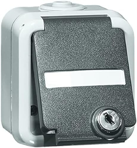 Steckdose SCHUKO grau