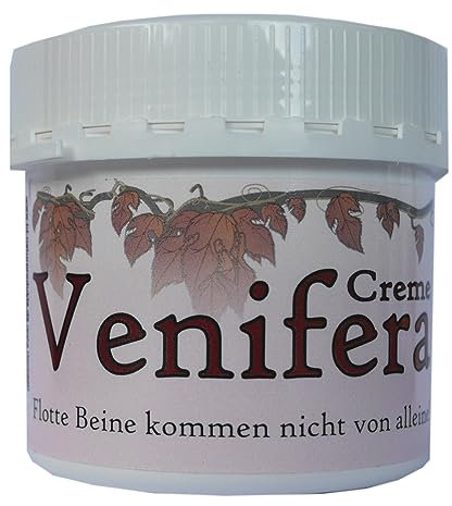 Bein und Venenpflege Balsam Venifera | Besenreiser Krampfadern Venenleiden schwere unruhige Beine | mit Pflanzenextrakten und Olivenöl 250 ml