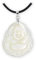 Budawi® Perlmutt Anhänger Kettenanhänger lachender Mönch Happy Buddha