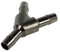 Neutral Schlauchverbinder Y-Stück 8mm, Metall, Schwarz vernickelt