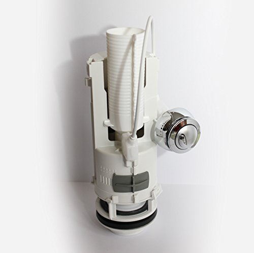 Bathroom Toilet | Siamp Dual Flush Cistern Valve Siphon | Chrome Push Button