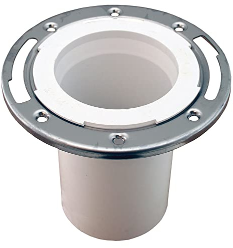 3 X 4 PVC Closet Flange W/SS Ring Less Knockout