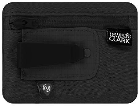 Lewis N. Clark RFID-Blocking Clip Stash, Black Personalausweishülle, Schwarz