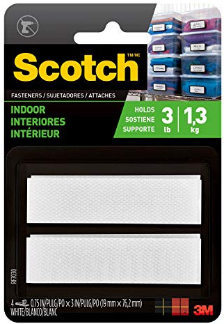 SCOTCH - Indoor Fasteners White 3/4 in