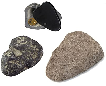 Rock Key Hider, Cash Hider, Medium, Pack of 1, Brown or Gray (90601)