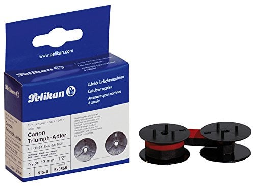 Pelikan Kassenfarbband/520866 schwarz/rot Nylon Gr.51N 51S+U
