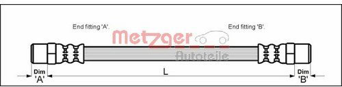 Metzger 4110050 Brake Hose