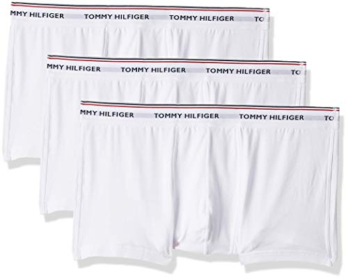 Tommy Hilfiger Herren Boxershorts Low Rise Trunks aus Baumwolle, Weiß (White), XL