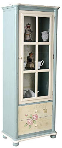 Palazzo Palazzo - Vitrina de cristal (160 cm), diseño de rosas