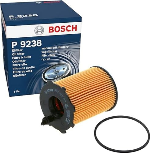 Bosch P9238 Ölfilter für Autos - trennt Ruß- und Metallpartikel vom Motoröl - ermöglicht zuverlässige Motorschmierung