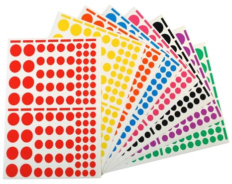 apli-agipa 11737 gommette Geometrische rund permanent klebend spezielle Schule 6 Tasche sortiert