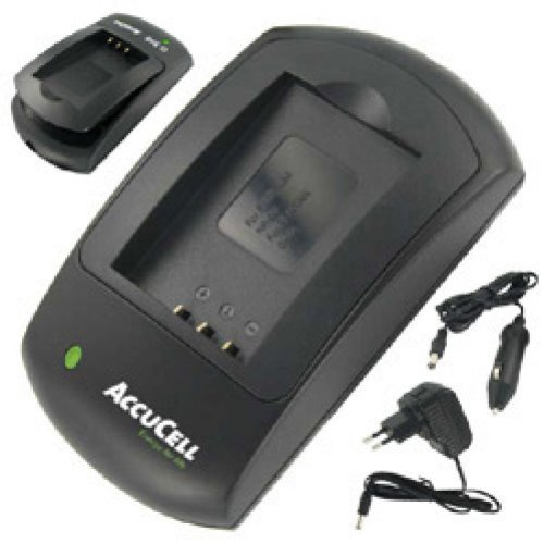 AccuCell Schnell-Ladegerät kompatibel mit Olympus Li-50B