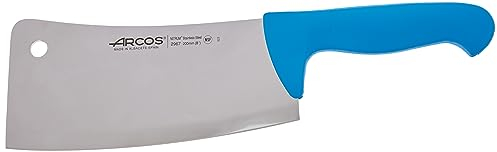Arcos Cuchillo Carnicero y Deshuesador - Hoja Acero Inoxidable 8 - Mango Polipropileno - Plateado -istema Identificación Color - Tamaño 7'' - Resistente y Higiénico -erie 2900 - Color Negro