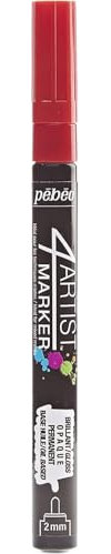 Pébéo 4ARTIST Marker 2MM - Marqueur permanant Base Huile - Rouge