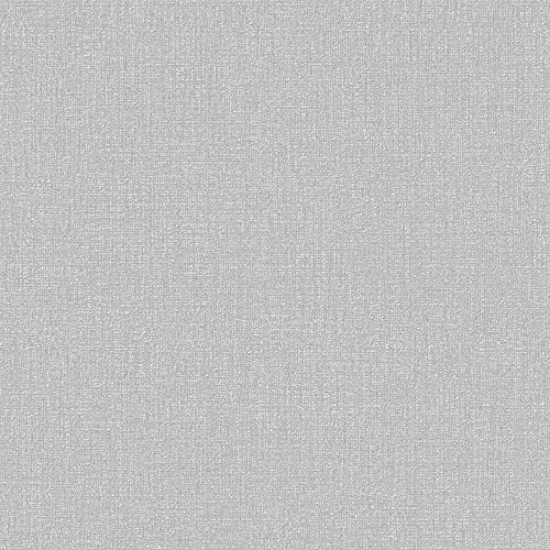 Boutique Grey Chenille Textured Plain Wallpaper