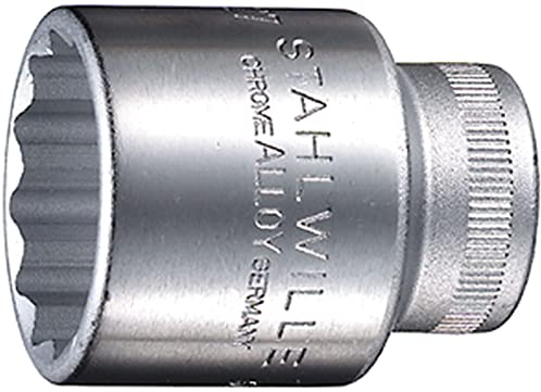 STAHLWILLE Nr. 50a Steckschlüsseleinsatz 1/2 (12,5 mm) Schlüsselweite 1 1/16 L.45 mm AS-drive, HPQ®-Hochleistungsstahl, verchromt