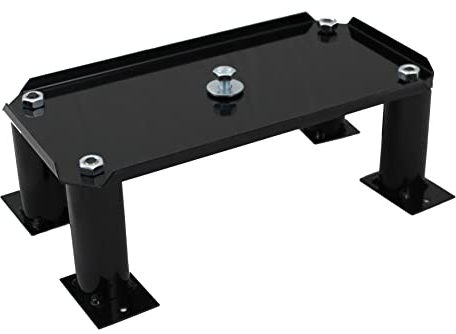 Standfuß Briefkasten Safepost Stativ 270 A zum Aufschrauben schwarz Paket-Briefkasten-Ständer