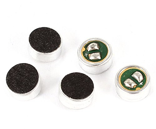 Sourcingmap 5pcs 6mm x 2.7mm Cylinder Shaped Surface Mounted Devices SMT Electret Condenser Microphone