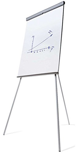 kaufdeinschi Flipchart ausklappbar, beschreibbar und magnethaftend 68 x 100 cm mit Teleskopfüßen