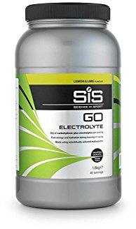Science In Sport GO Electrolyte Powder Energy Drinks, High Carbohydrates and Sodium, Lemon and Lime Flavour, 40 Servings Per 1.6kg