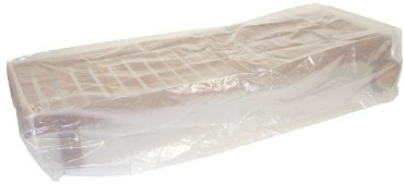 DEGAMO Abdeckhaube Schutzhülle für Sonnenliegen bis 200cm Länge, PE transparent