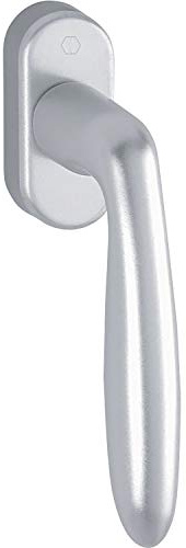 HOPPE 1660393 Fenstergriff Verona, Vierkant 7 x 35 mm, silber eloxiert
