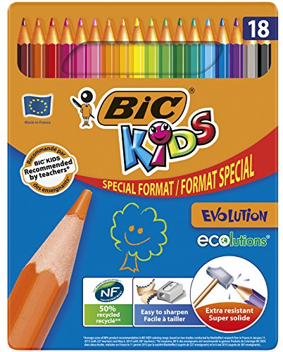 BIC KIDS EVOLUTION Ecolutions Buntstifte Pack of 15