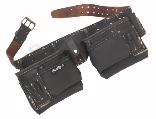 Blue Spot 16335 Ceinture porte-outils double en cuir tanné à l'huile