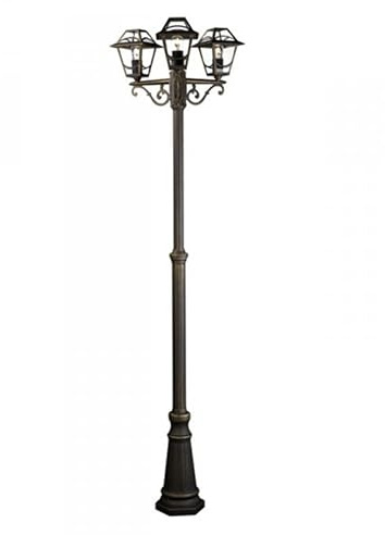 Philips Außenleuchte, Glas, Noir et Or, Lampadaire, E27