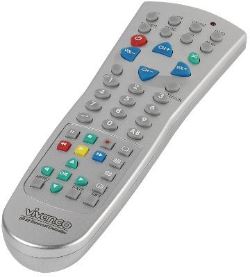 Vivanco UR 89 - Mando a distancia universal 8 en 1, color plateado