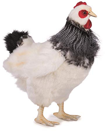 5034 - Hansa Toy - Huhn schwarz/weiß 40 cm