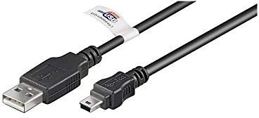 Goobay 93903 Câble Hi-Speed USB 2.0 avec Certificat USB, Noir, 3m Longueur
