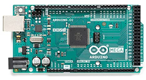 Arduino Mega 2560 REV3 [A000067] - Placa de Desarrollo con microcontrolador ATmega2560, Ideal para proyectos complejos, robótica, automatización y Aplicaciones con Muchas E/S.