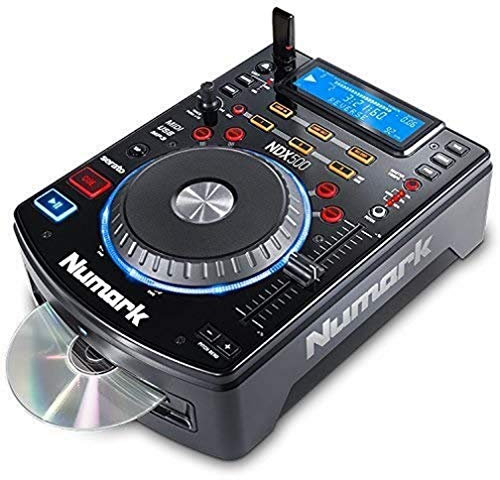Numark NDX500 - Lecteur CD / USB et Contrôleur DJ avec Jog Wheels Tactiles, Interface Audio / Carte son Intégrée, Commandes de Fader à Long Débattement et Préconfiguration pour Serato DJ