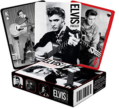 AQUARIUS Elvis Presley Spielkarten Black & White
