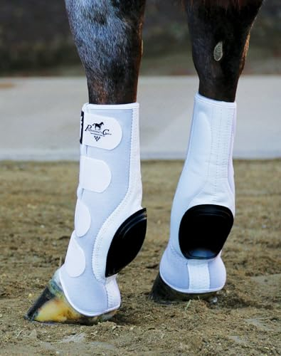 Professional's Choice Equine Ventech Slide Tec rutschfeste Stiefel für Hinterbeine, 13,5 Zoll, Schwarz