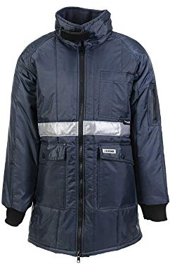 Planam 5131048 Size Medium Deep-Freeze Storage Parka - Marine/Royal Blue