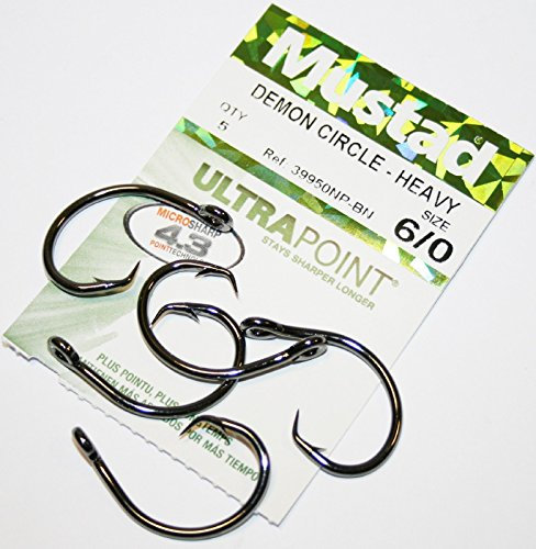 Mustad Demon Perfect® Circle Hook In-Line - 3X Strong - Size 6/0