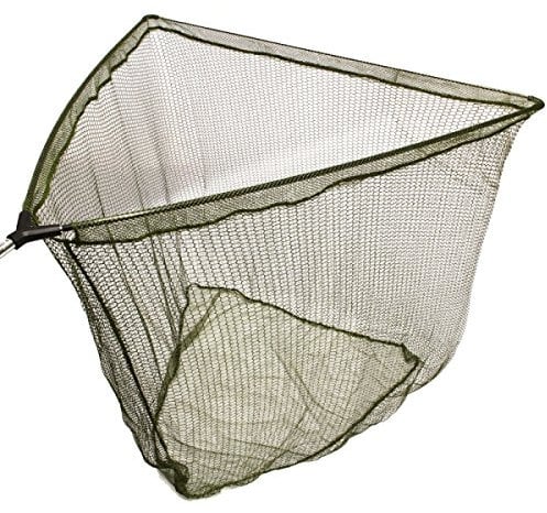 42 Carp/Pike Dark Green Mesh Landing Net With Plastic Spreader Block