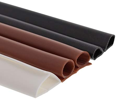 Silikondichtung Fensterdichtung selbstklebend Dichtung Silikon á 25m (Tropfenprofil, Weiß)