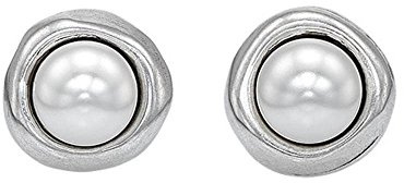 UNOde50 EGO Sterling Silver-Plated Earrings with Pearls