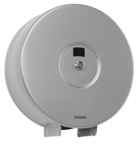 Distributeur papier hygiénique ROSSIGNOL - 400m - Métal Gris - RAL 9006