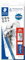 STAEDTLER 61 100 C6 Zeichenbleistift Mars Lumograph (Sechskantform, unglaublich bruchfeste Premium-Bleistifte, Made in Germany) Set mit 6 Zeichenbleistiften, 1 Radierer und 1 Metallspitzer