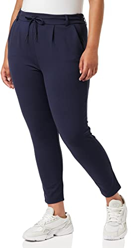 ONLY Poptrash - Pantalon - Tapered - Femme - Bleu (Night Sky) - W42/L32 (Taille Fabricant: XL)
