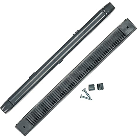 Ventana 5X Trickle Ranura de ventilación 407 mm carbón para ventanas de uPVC doble acristalamiento y madera reduce la condensación, humedad y vapor en ventanas totalmente ajustable (paquete de 5)
